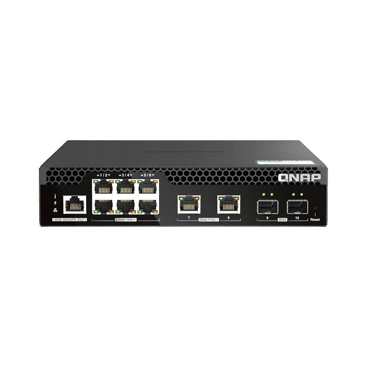 Qnap Commutateur réseau QNAP QSW-M2106PR-2S2T PoE 310 Watts