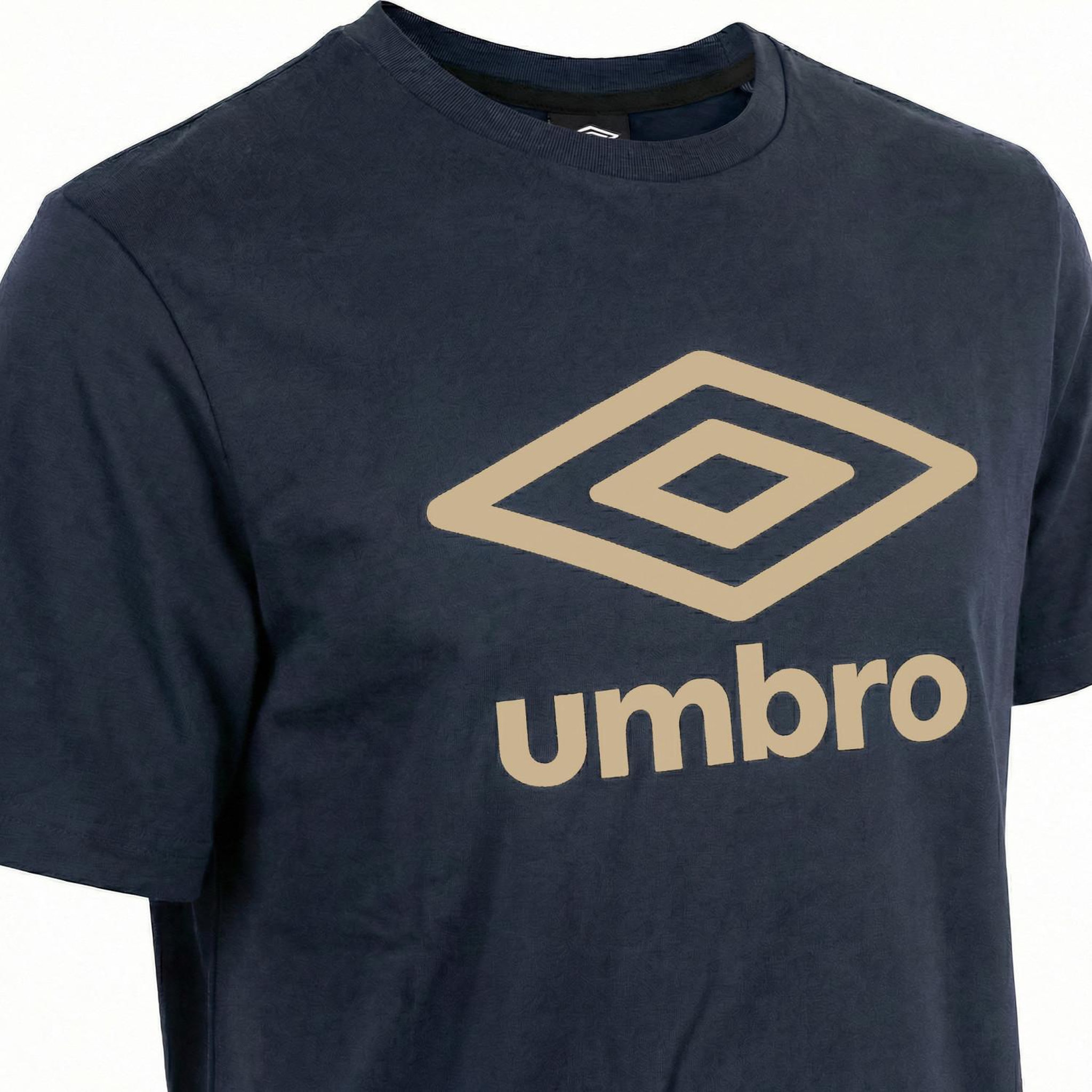 Voir la diapositive 2 : UMBRO Tee shirt homme col rond en coton 160GSM et logo imprimé 729280