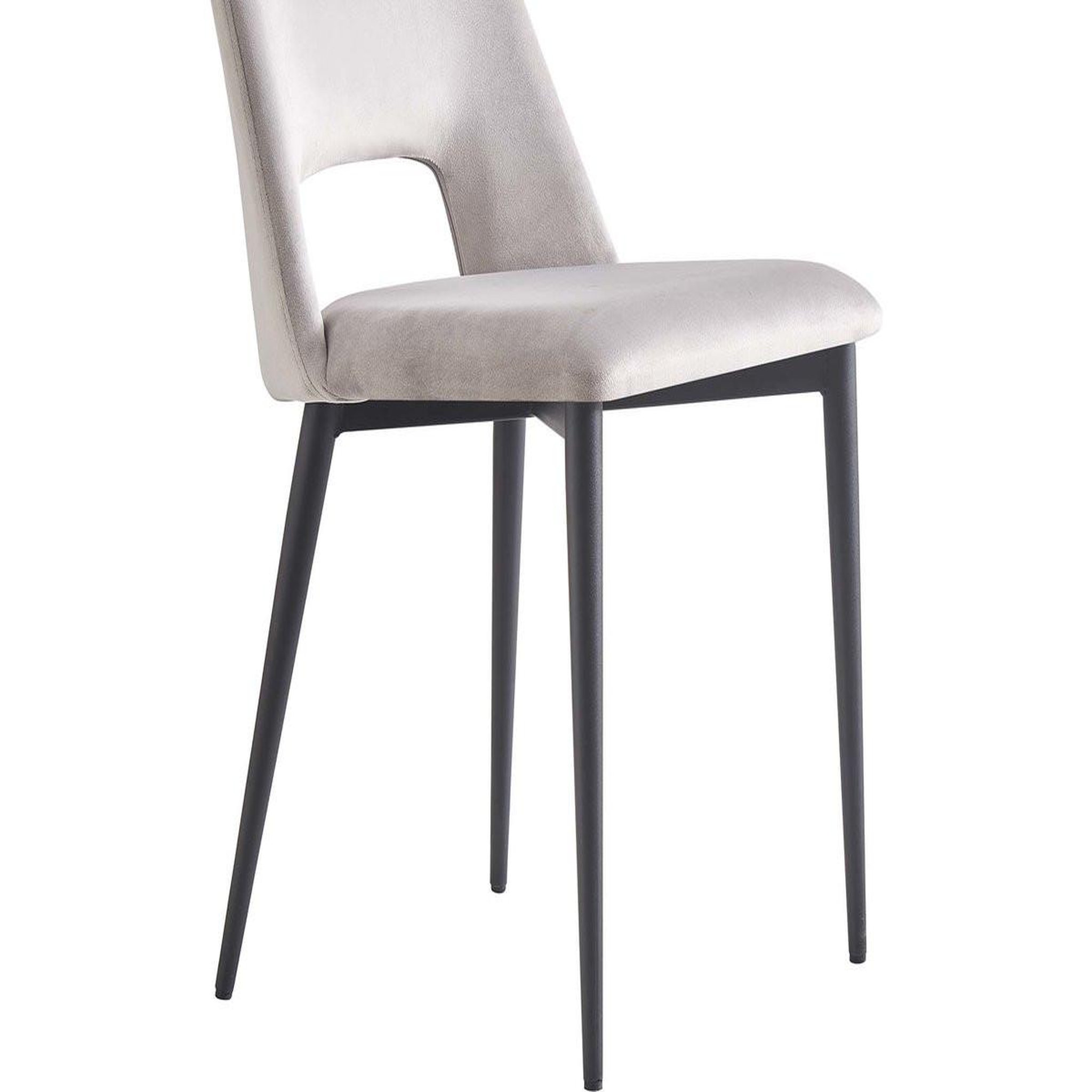 Voir la diapositive 5 : Habitat et Jardin Lot de 2 Chaises en velours  Fedora  - Bleu foncé