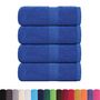 Voir la diapositive 2 : VIDAXL Serviettes de visage 4 pcs bleu 30x30 cm 360 g m² 100% coton