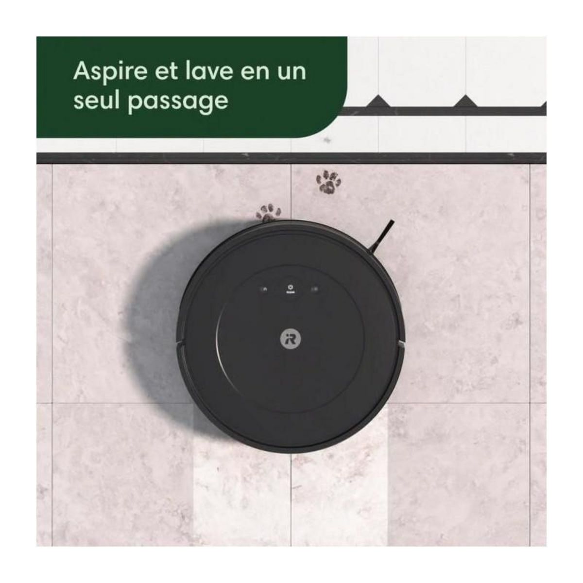 IROBOT Aspirateur/laveur robot connecté - y051040