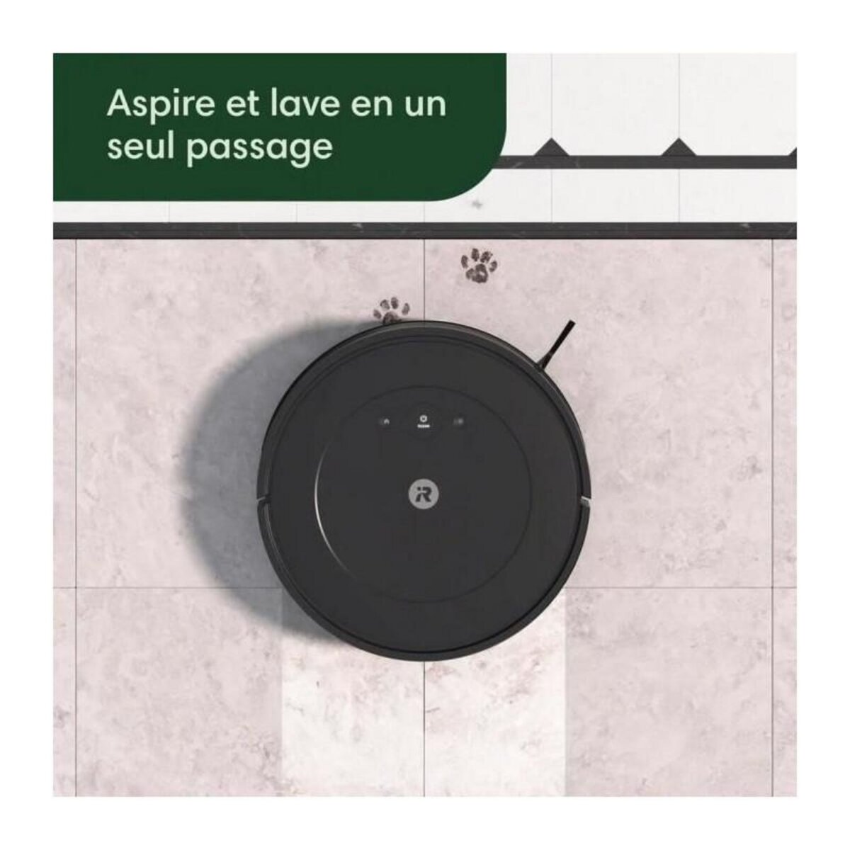 IROBOT Aspirateur/laveur robot connecté - y051040