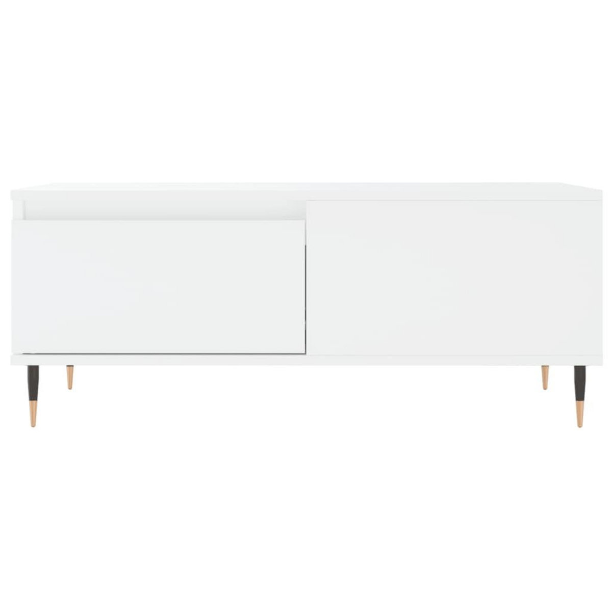 VIDAXL Table basse Blanc 90x50x36,5 cm Bois d'ingenierie