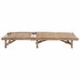 Voir la diapositive 4 : VIDAXL Chaise longue de jardin avec coussin Bambou