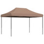 Voir la diapositive 2 : VIDAXL Tente de reception pliable escamotable marron 410x279x315 cm