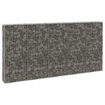 VIDAXL Mur en gabion avec couvercles Acier galvanise 300x30x150 cm