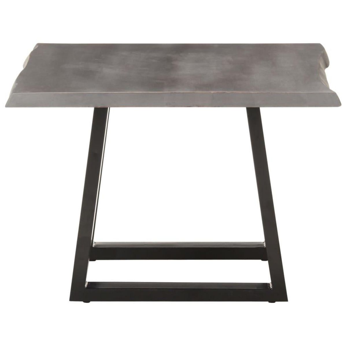 VIDAXL Table basse avec bord naturel 60x60x40 cm Bois d'acacia massif