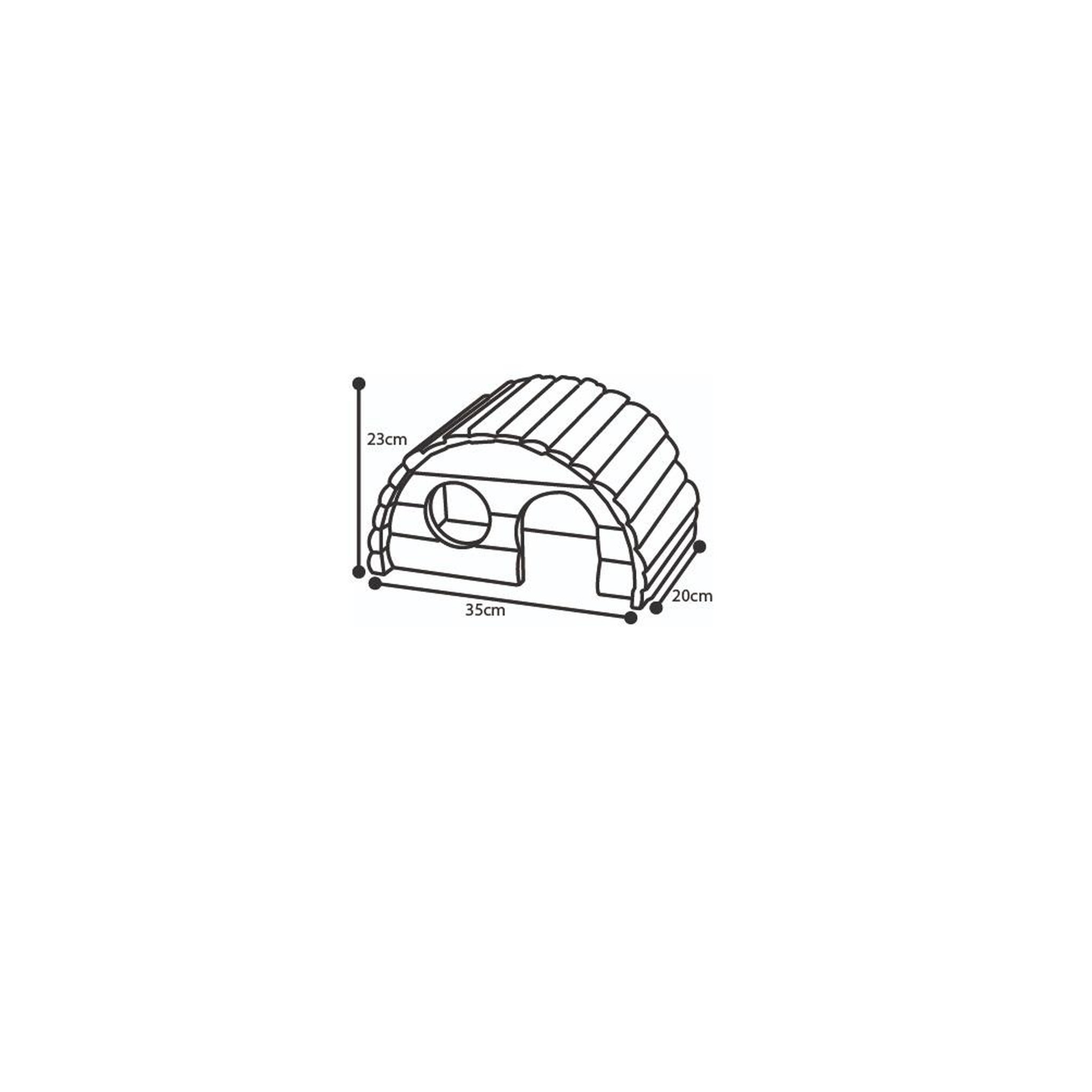 Voir la diapositive 3 : Eden Maison rongeur sam avec double ouverture et toit plat