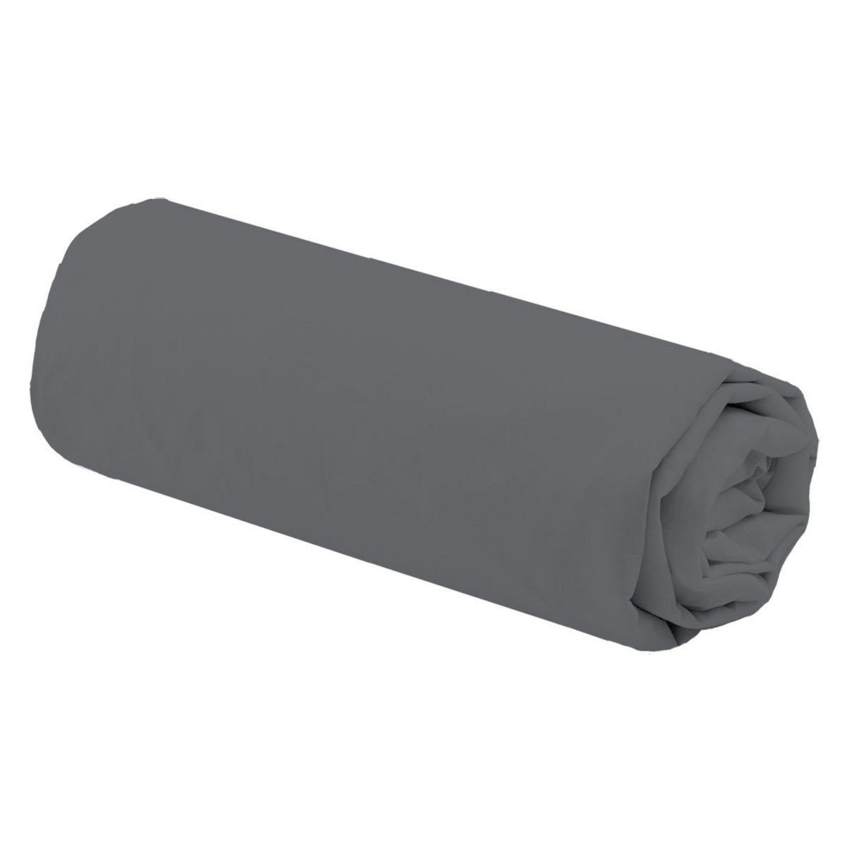 Drap housse uni en satin de coton ZELIE