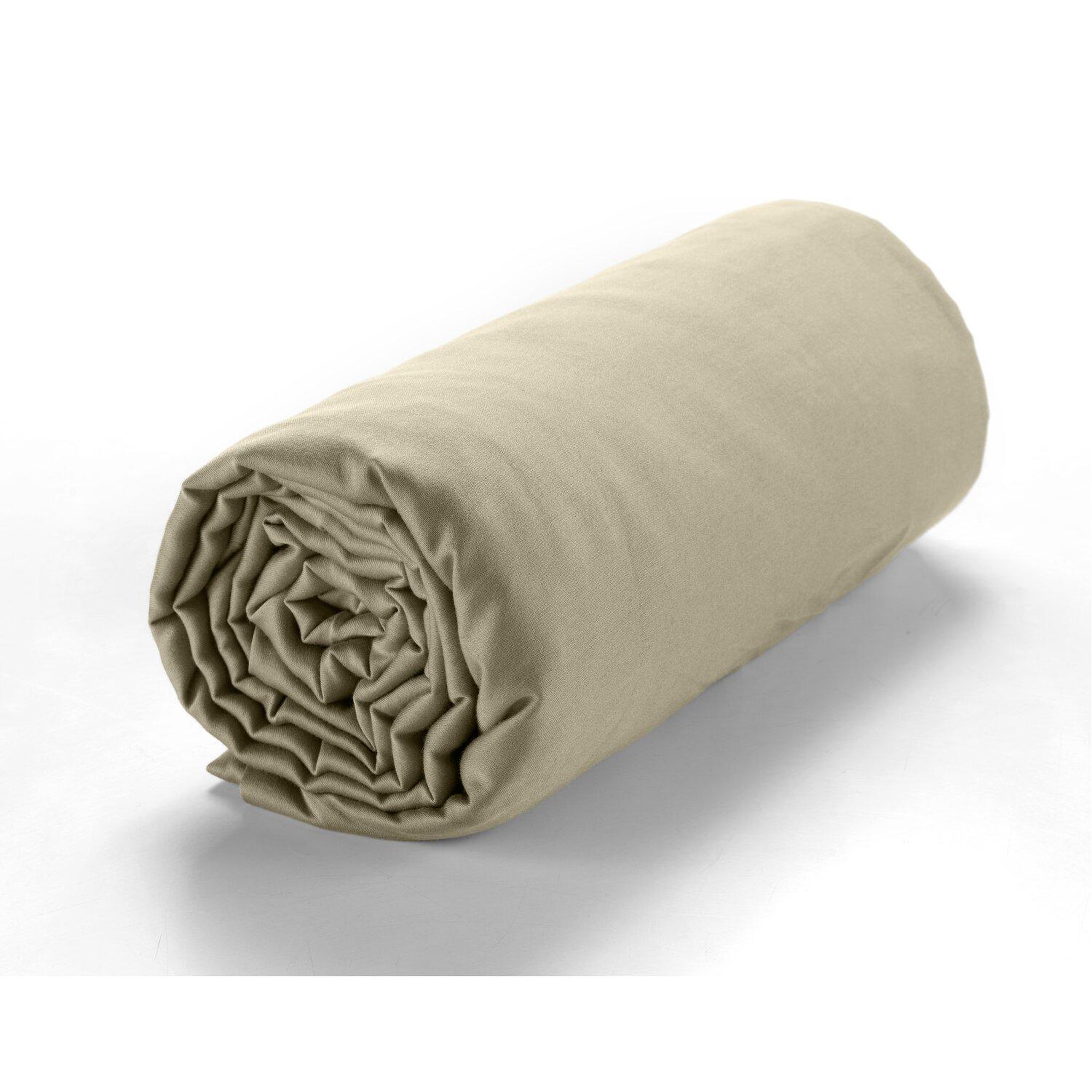 Voir la diapositive 2 : BATON ROUGE Drap housse 100% satin de coton 105 fils