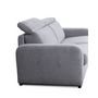 Voir la diapositive 6 : Canapé système couchage rapide 3 places en tissu gris clair CAROLE