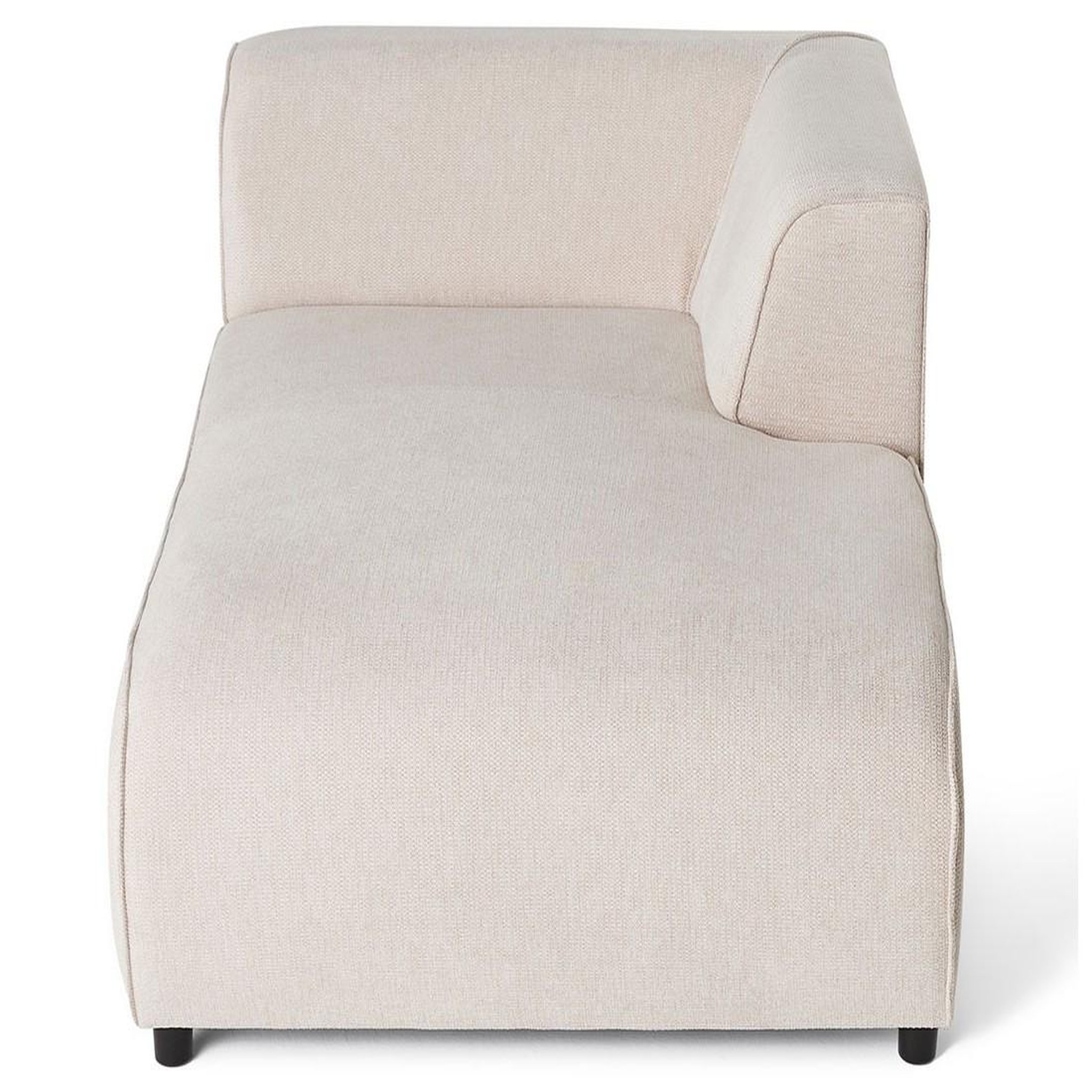 Voir la diapositive 3 : LISA DESIGN Suaro - module d'assise méridienne droit en tissu texturé