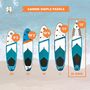 Voir la diapositive 6 : SIMPLE PADDLE Paddle Gonflable RACE 12' 30'' 6  (340 x 76 x 15 cm) avec Pagaie, Leash, Pompe et Sac de Transport