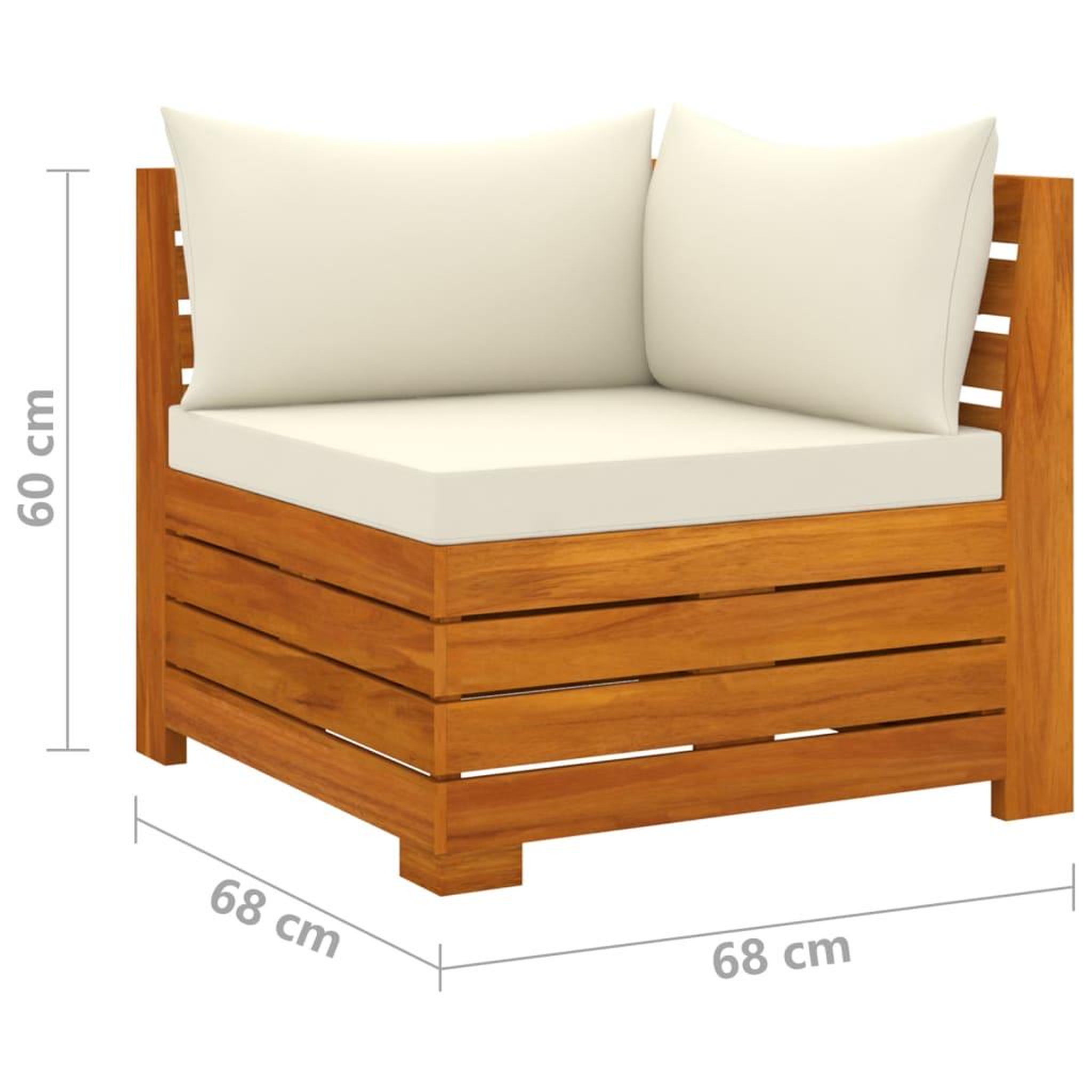 Voir la diapositive 6 : VIDAXL Salon de jardin 6 pcs avec coussins Bois d'acacia solide