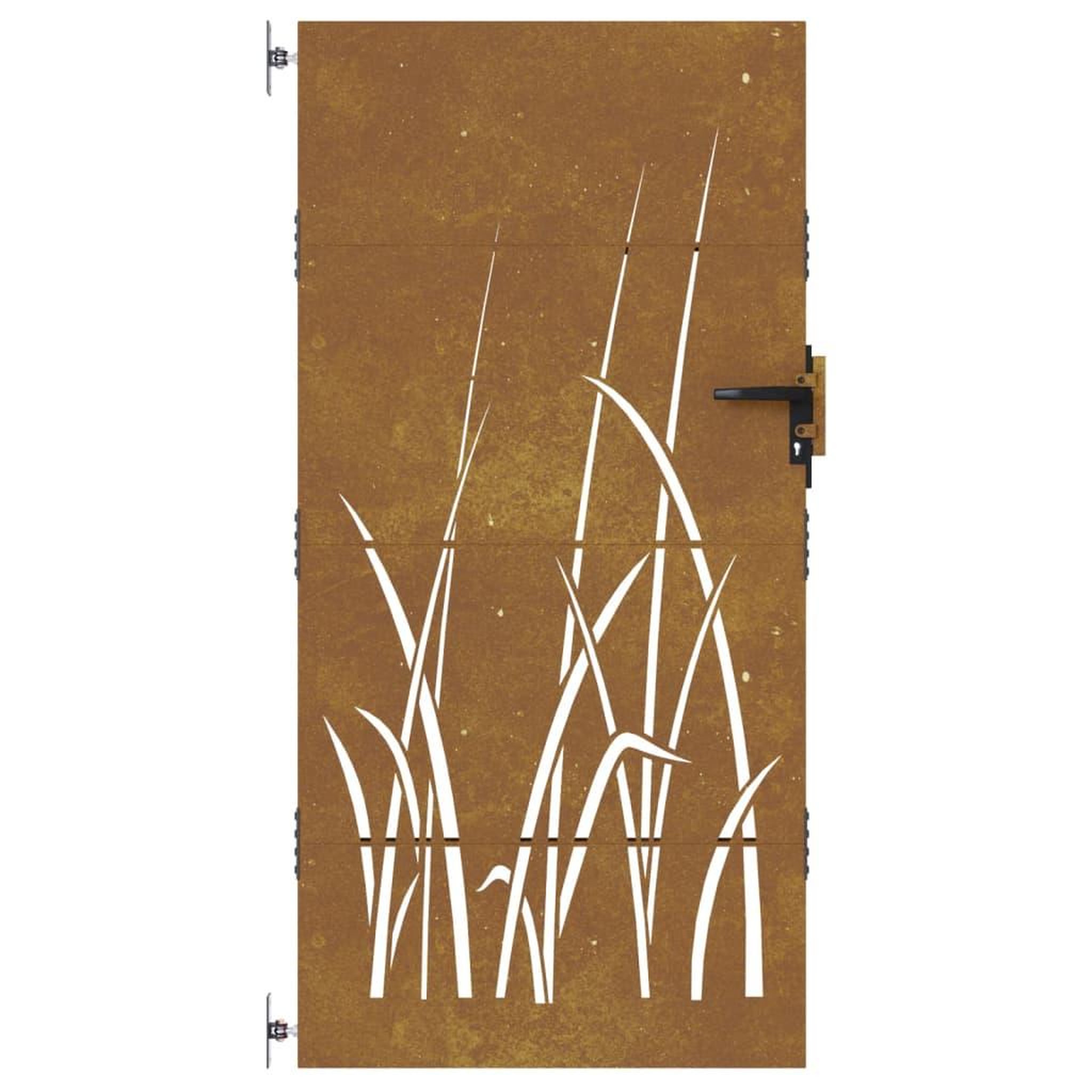 Voir la diapositive 4 : VIDAXL Portail de jardin 85x200 cm acier corten conception d'herbe