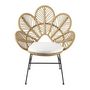 Voir la diapositive 2 : Paris Prix Lot de 2 Fauteuils Design  Honolulu  91cm Naturel
