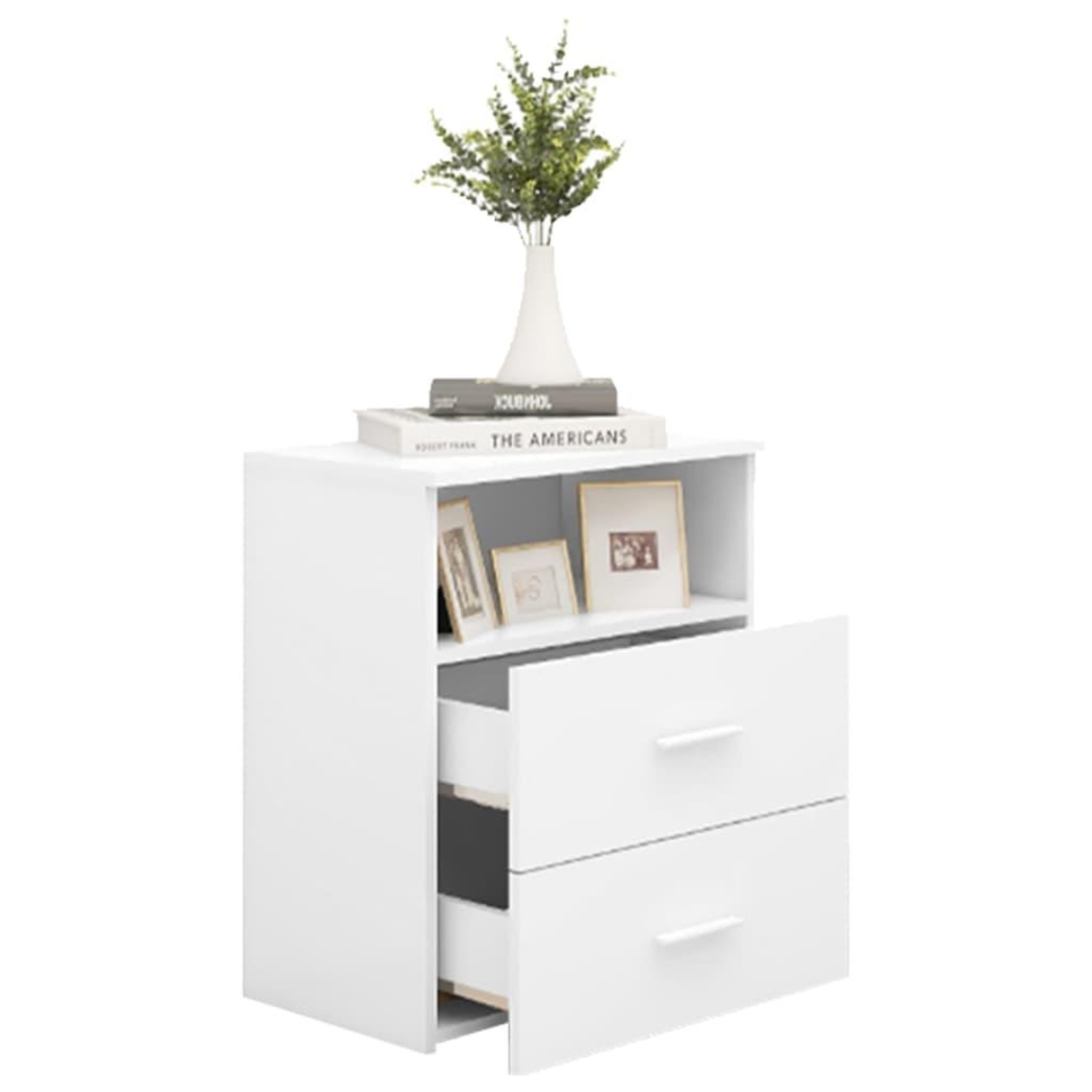 Voir la diapositive 4 : VIDAXL Tables de chevet 2 pcs Blanc 50x32x60 cm