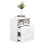 Voir la diapositive 4 : VIDAXL Tables de chevet 2 pcs Blanc 50x32x60 cm