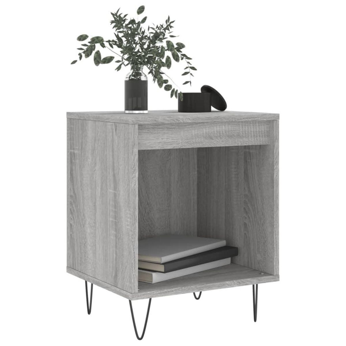 VIDAXL Table de chevet sonoma gris 40x35x50 cm bois d'ingenierie