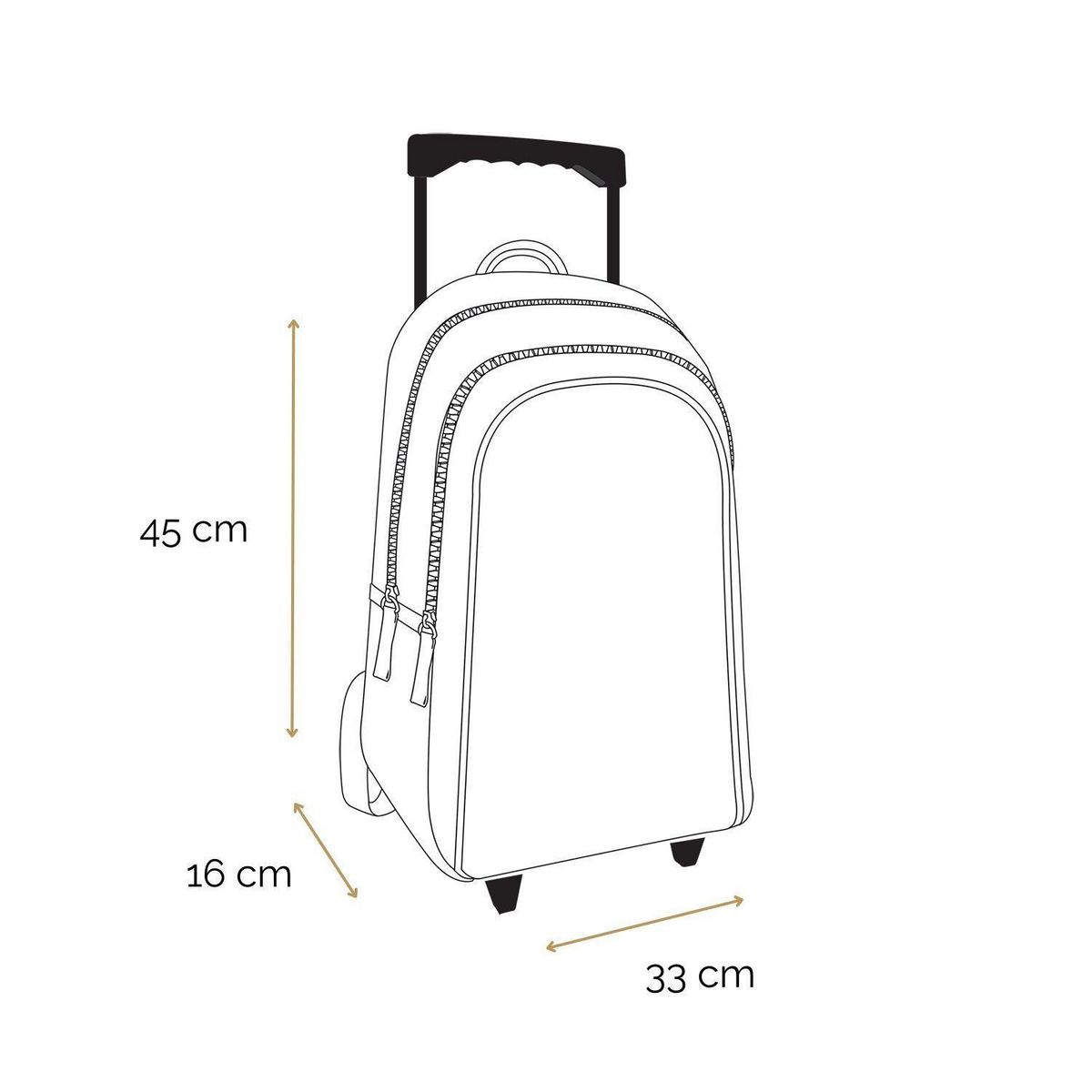 Bagtrotter BAGTROTTER Sac à dos à roulettes Vorax Bleu Dinosaure Surf