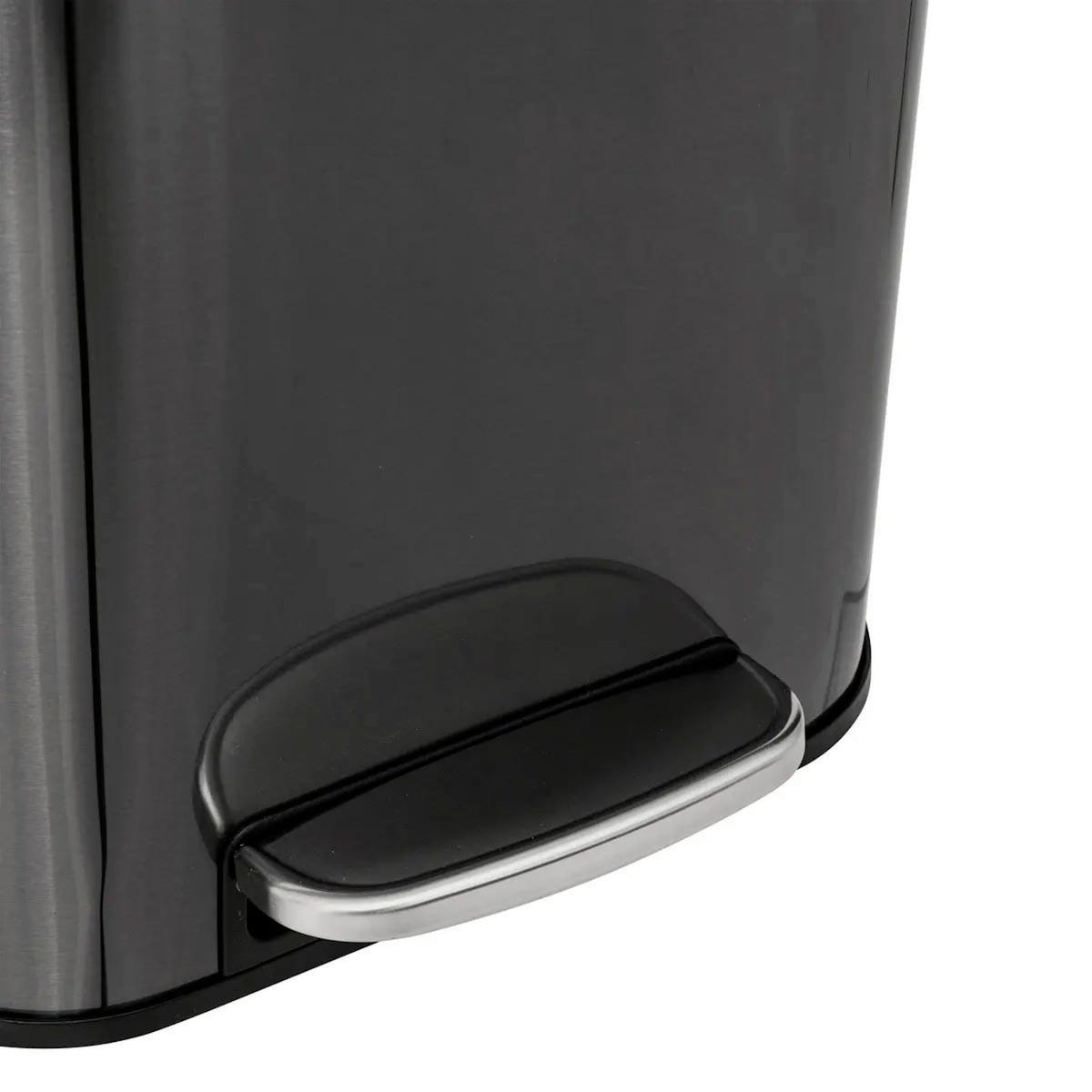 FIVE Poubelle de Cuisine à Pédale en Métal  Delta  30L Carbonne