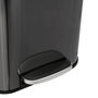 Voir la diapositive 4 : FIVE Poubelle de Cuisine à Pédale en Métal  Delta  30L Carbonne