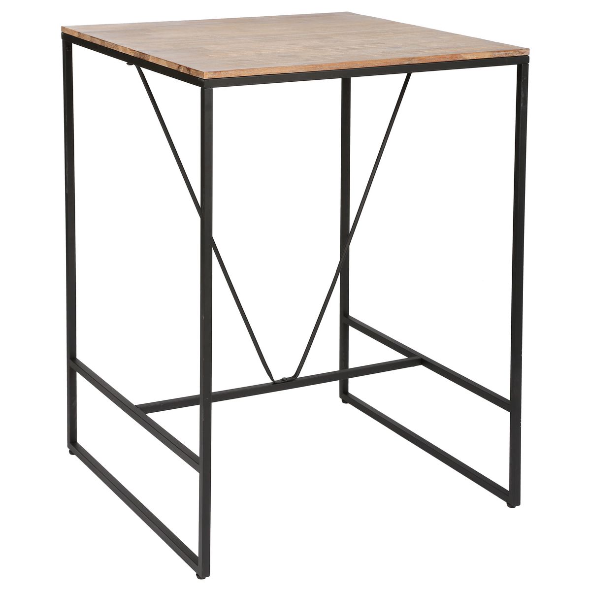 ATMOSPHERA Table de bar mange debout pieds métal L80cm ELEORA