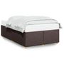 Voir la diapositive 2 : VIDAXL Cadre de lit sans matelas marron fonce 120x200 cm tissu
