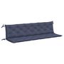 Voir la diapositive 2 : VIDAXL Coussins de banc de jardin lot de 2 bleu marine 200x50x7 cm