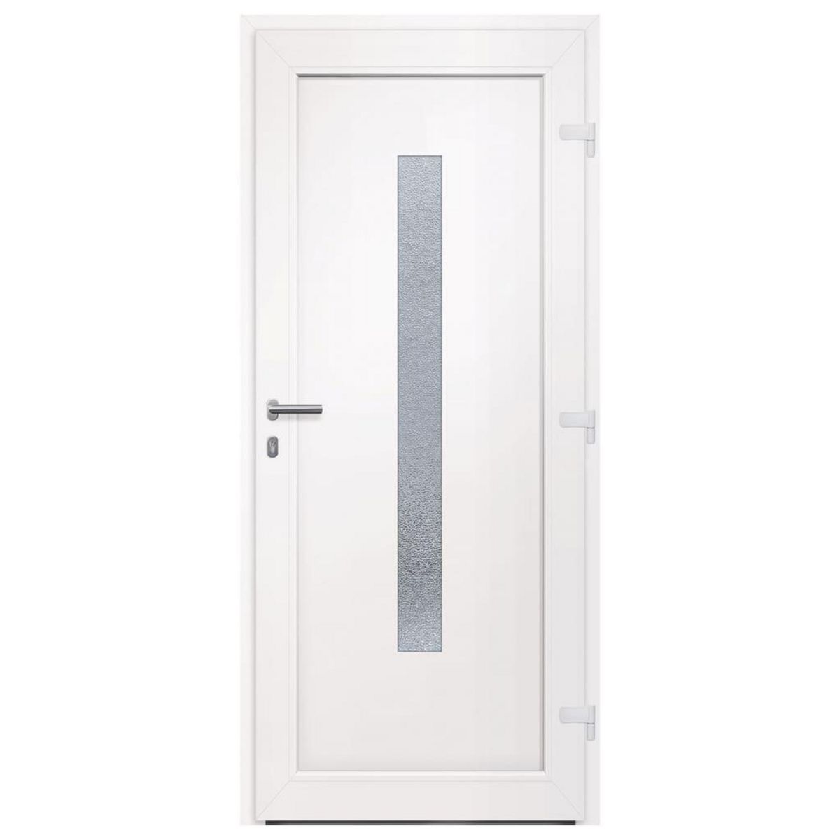 VIDAXL Porte d'entree Blanc 88x200 cm PVC