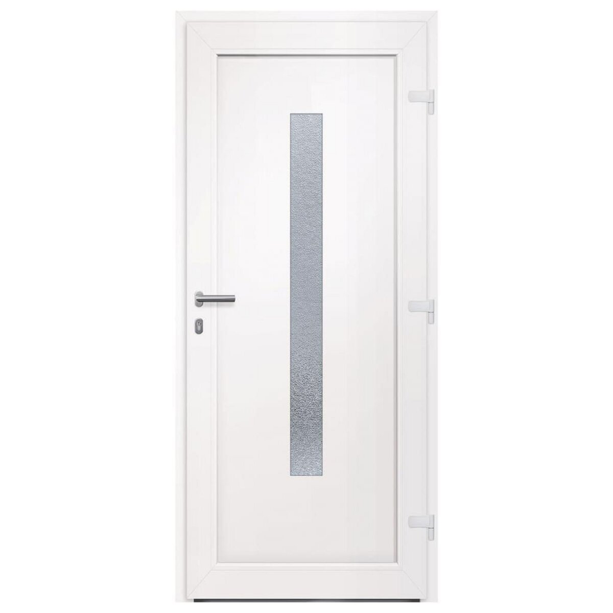 VIDAXL Porte d'entree Blanc 88x200 cm PVC