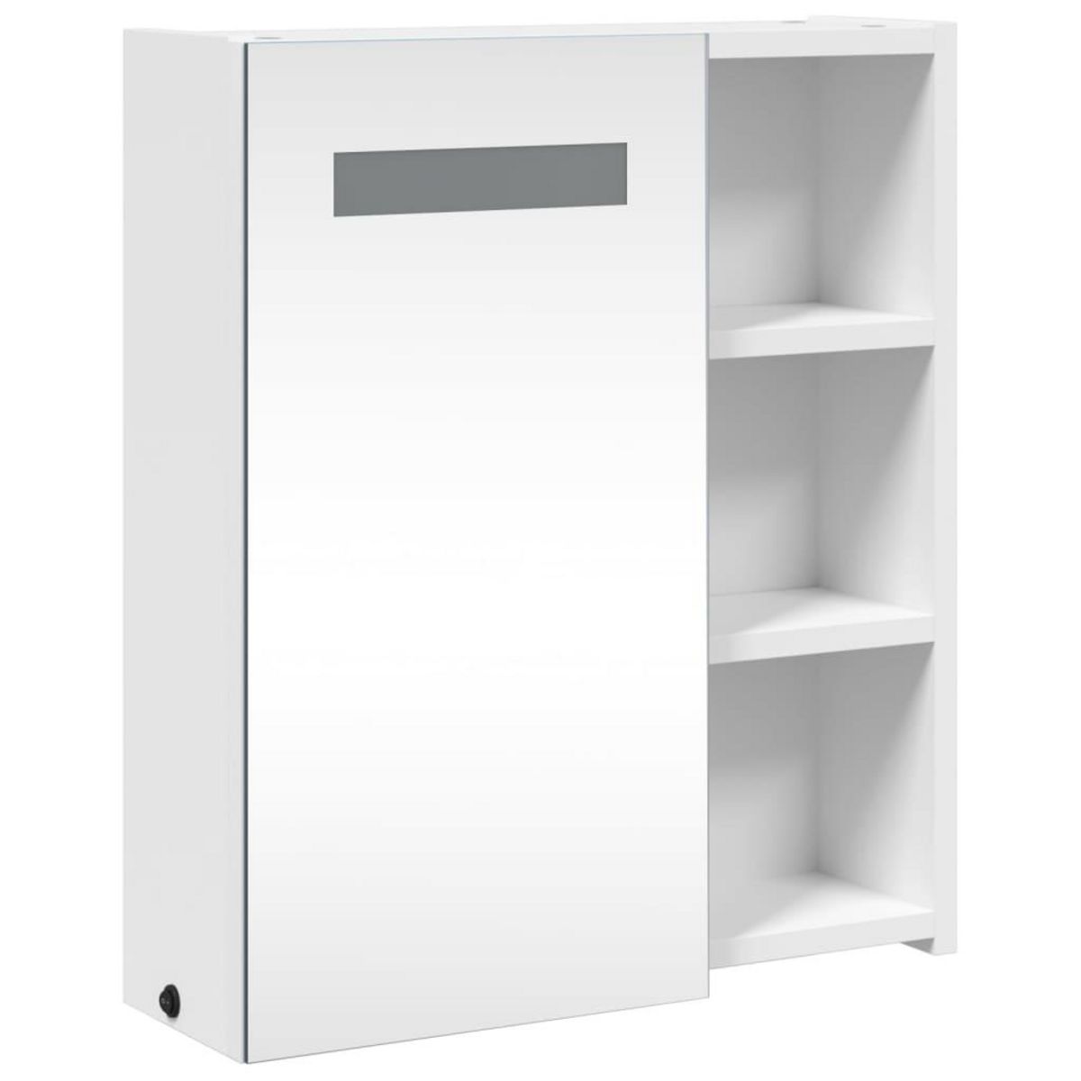 VIDAXL Armoire de salle de bain a miroir avec LED blanc 45x13x52 cm