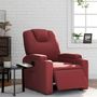 Voir la diapositive 1 : VIDAXL Fauteuil inclinable electrique Rouge bordeaux Similicuir