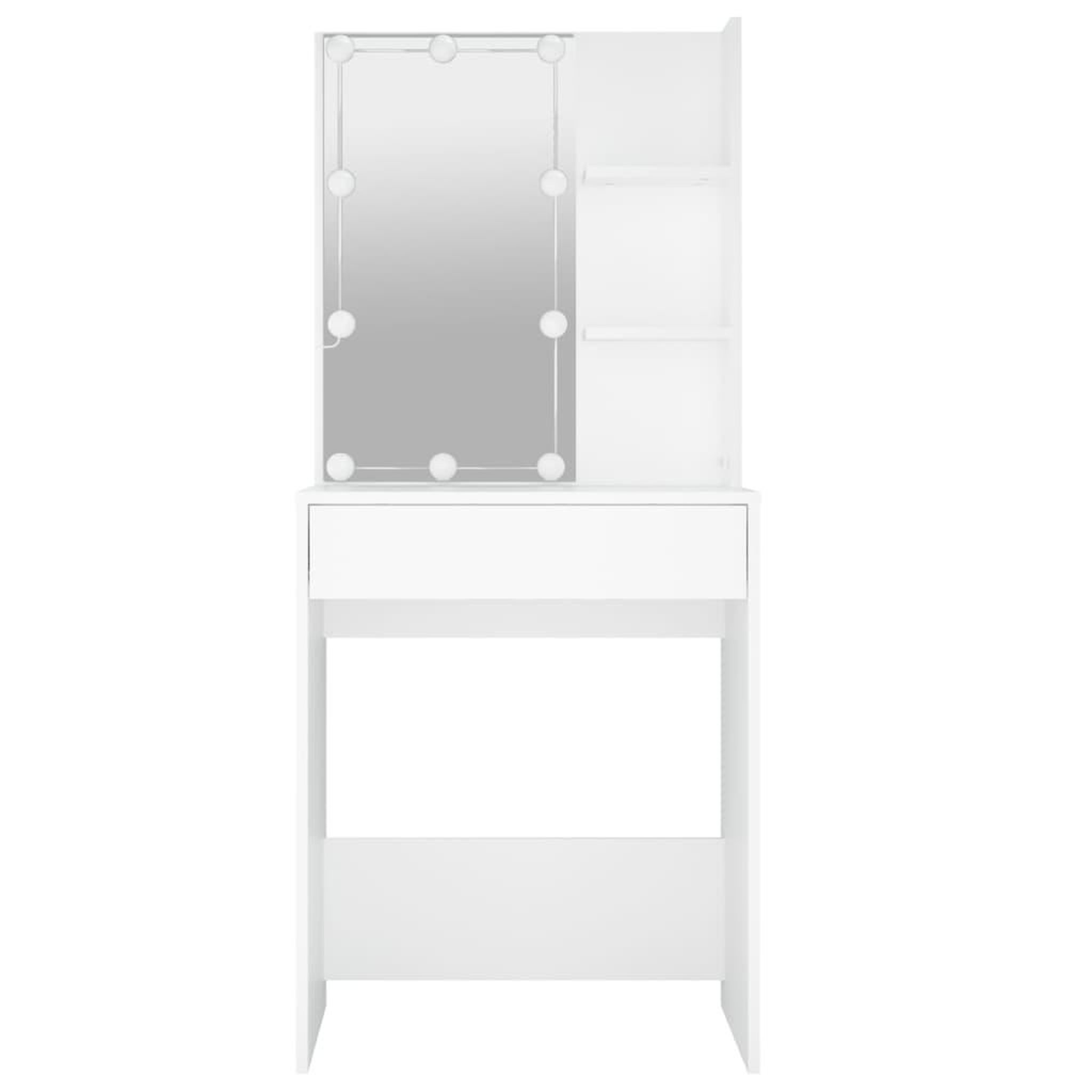 Voir la diapositive 5 : VIDAXL Coiffeuse avec LED blanc 60x40x140 cm