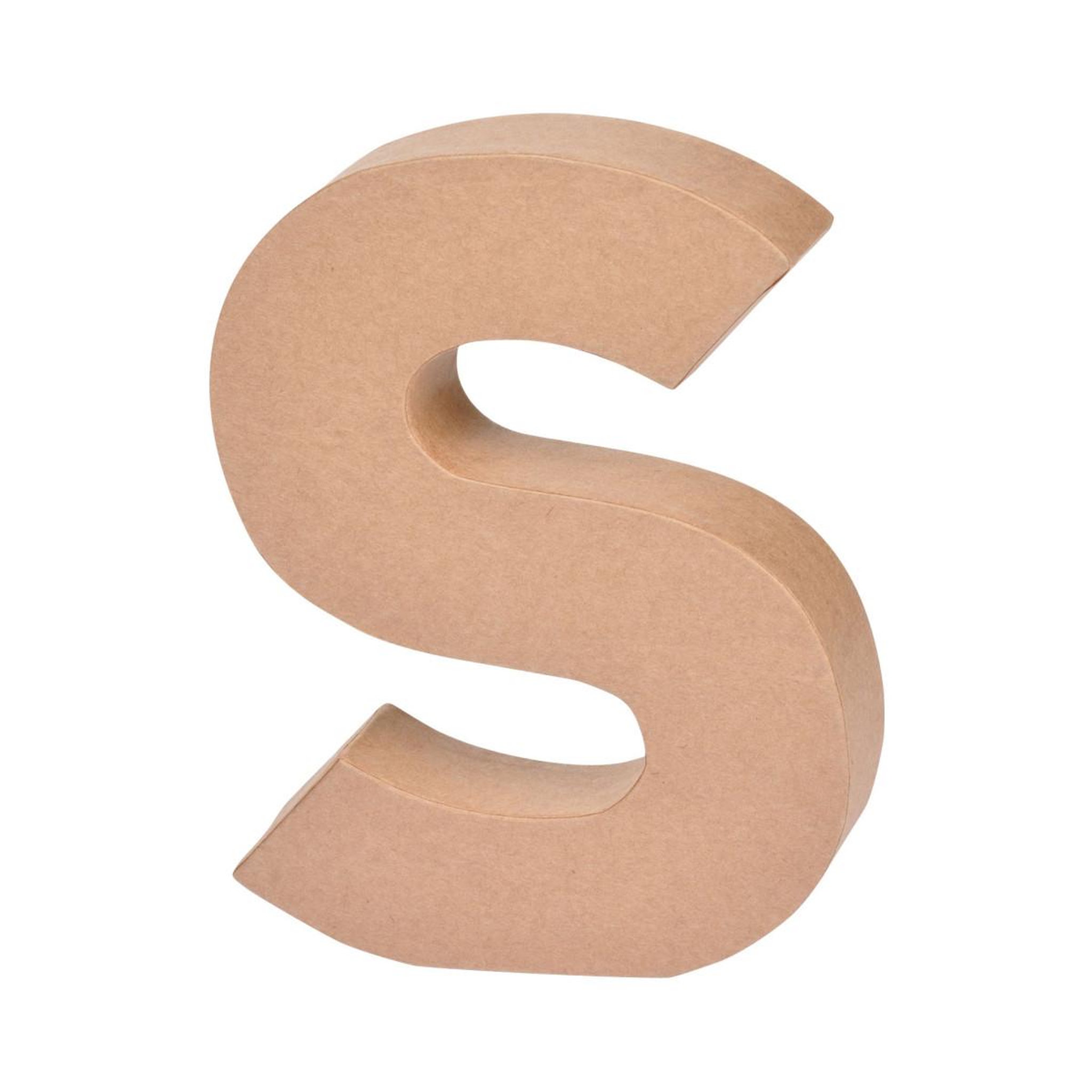 ARTDESIGN Décoration Murale  Lettres Carton S  18cm Naturel