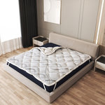 THE WHITE STONE Surmatelas 80 x 190 cm | Correcteur de Matelas aux Propriétés Ergonomiques | Hauteur 5 cm | Tissu Hypoallergénique. Coloris disponibles : Gris