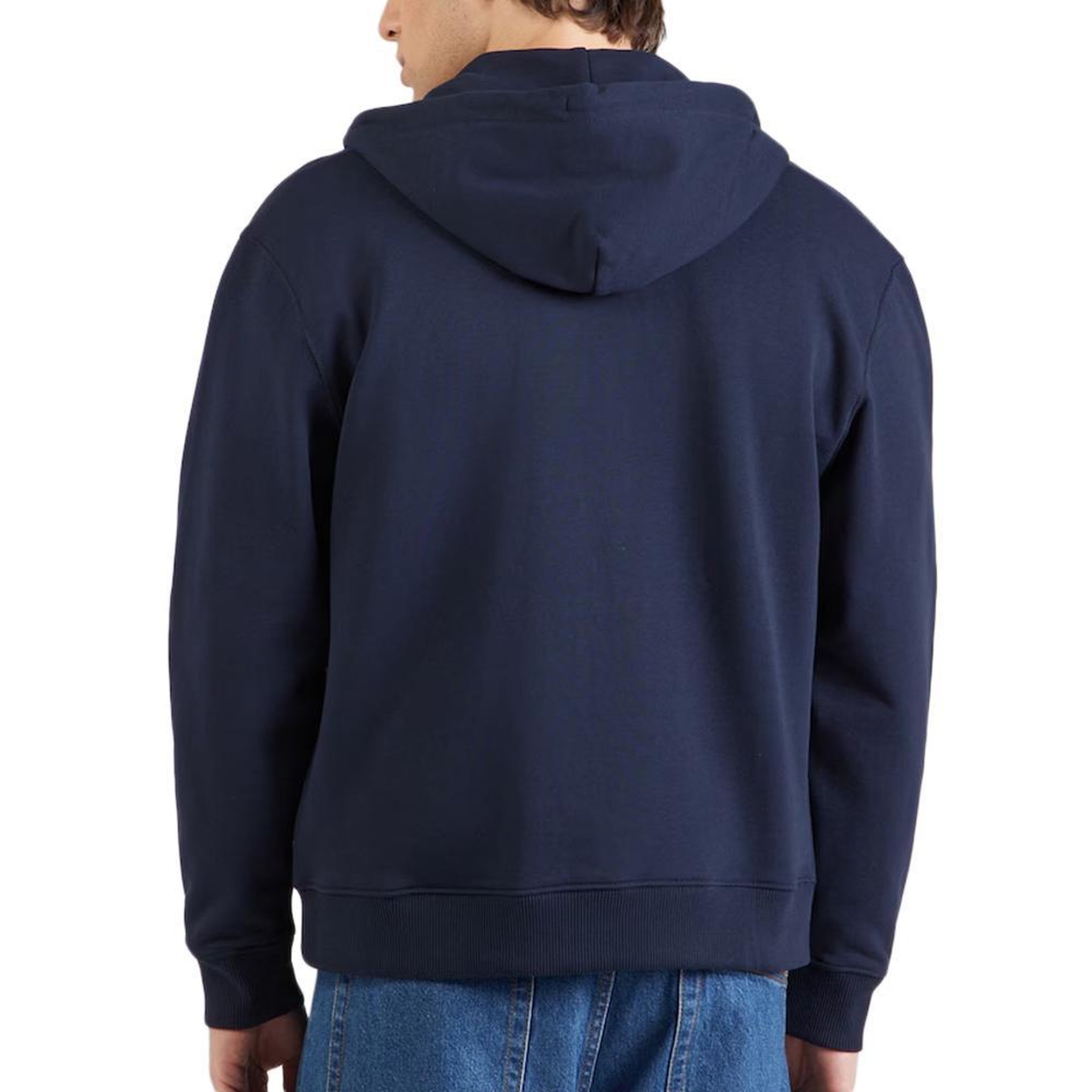 Voir la diapositive 2 : CALVIN KLEIN JEANS Sweat Zippé Marine Homme Calvin Klein Jeans Terry Monog