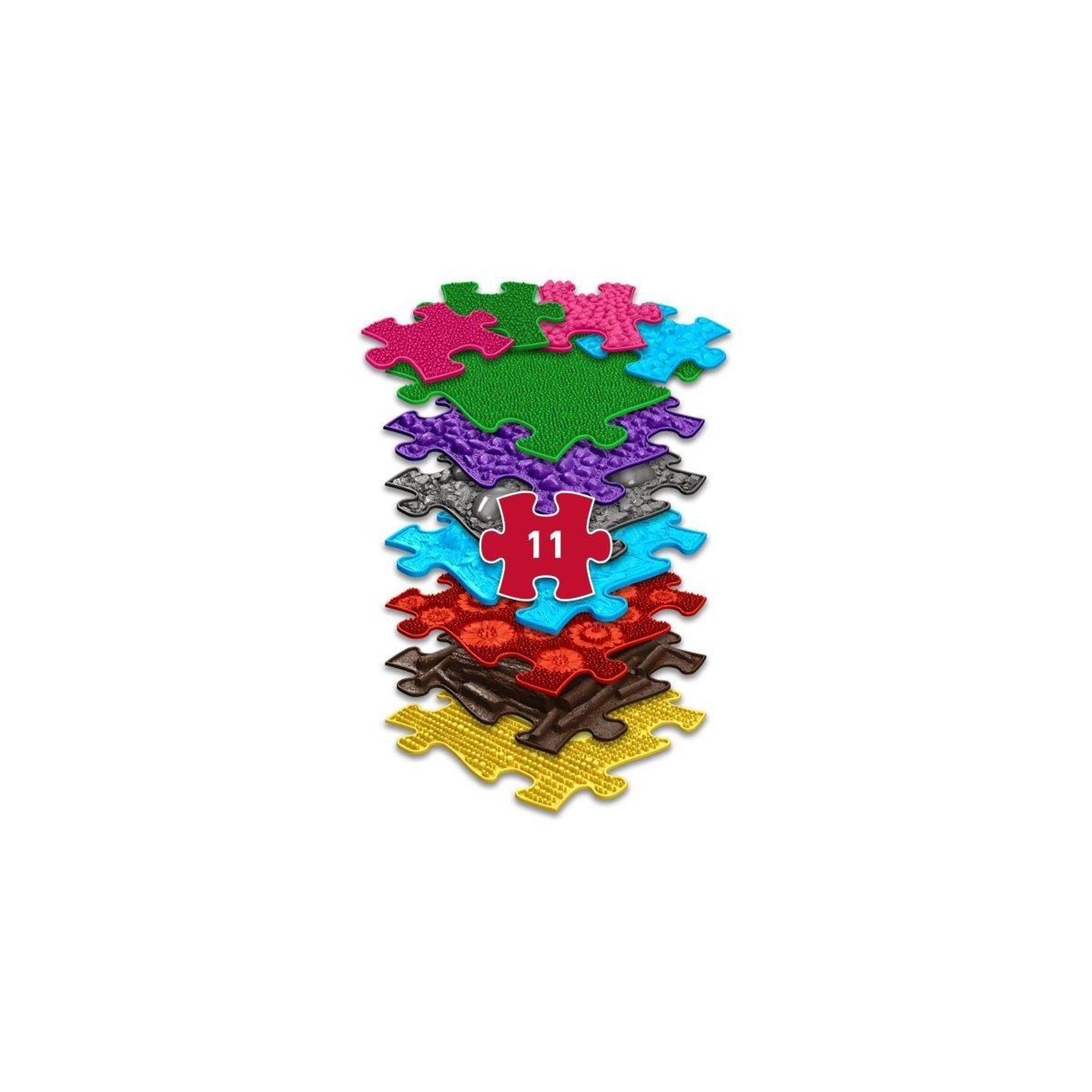 Voir la diapositive 3 : MUFFIK Tapis sensoriel  ensemble medium 2 - 11 pièces