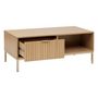 Voir la diapositive 3 : FIVE Table basse 1 tiroir en bois TASSO - Marron