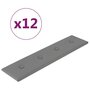 Voir la diapositive 2 : VIDAXL Panneaux muraux 12 pcs Gris 60x15 cm Similicuir 1,08 m^2