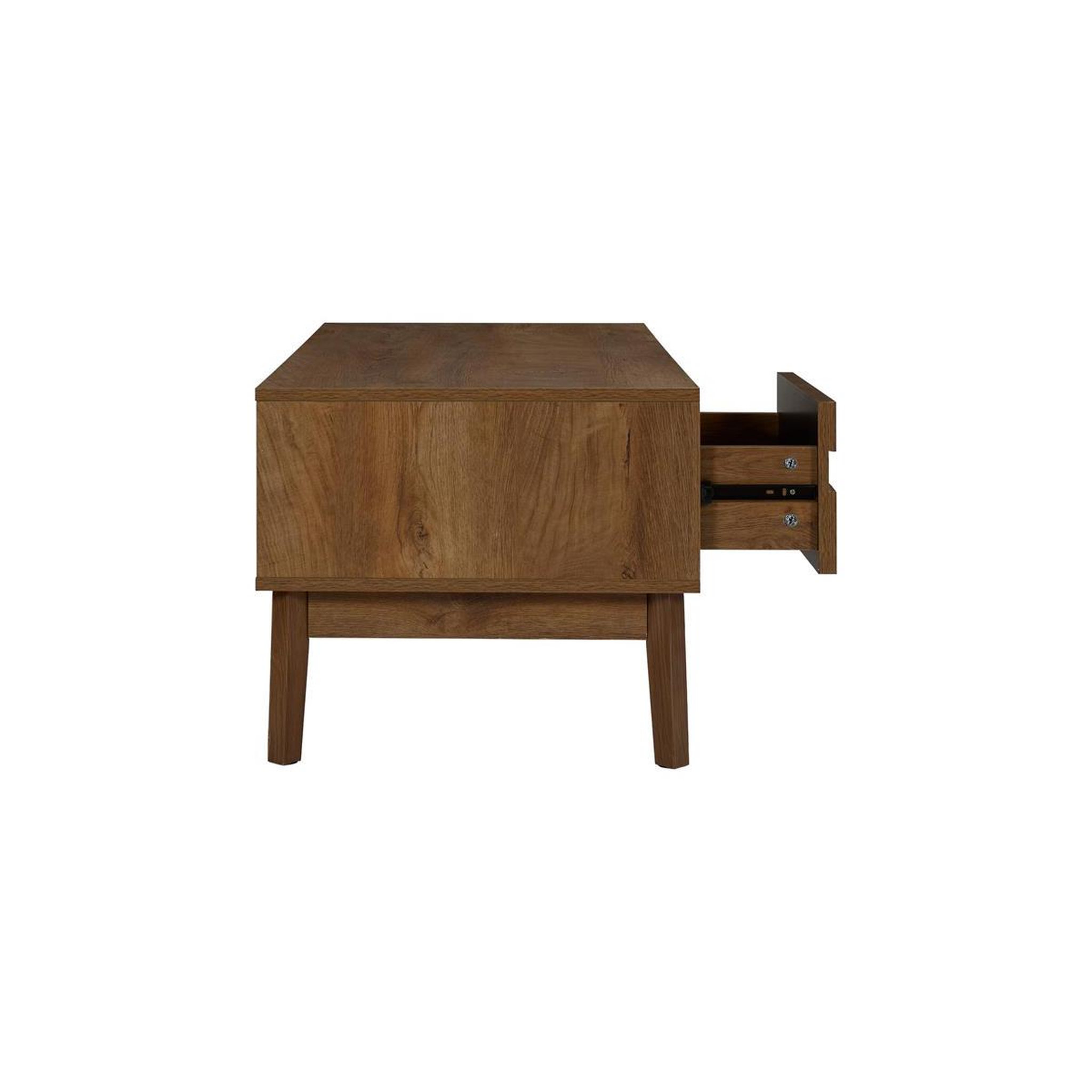 Voir la diapositive 5 : The Home Deco Factory Table Basse Avec Tiroir  Forest  100cm Marron