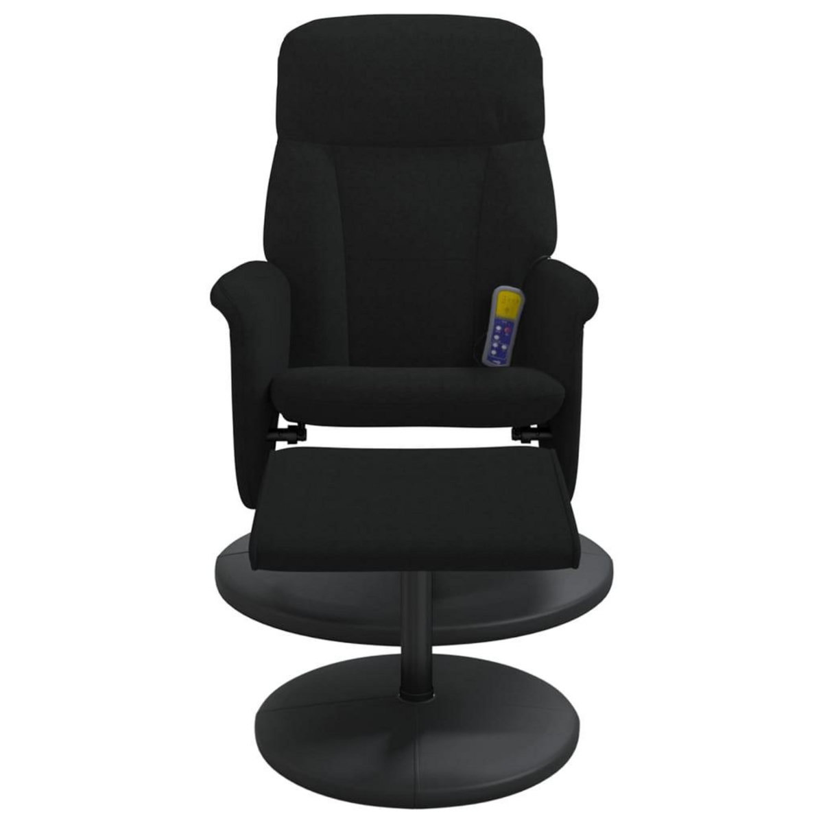 VIDAXL Fauteuil de massage inclinable avec repose-pied noir velours