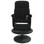 Voir la diapositive 4 : VIDAXL Fauteuil de massage inclinable avec repose-pied noir velours