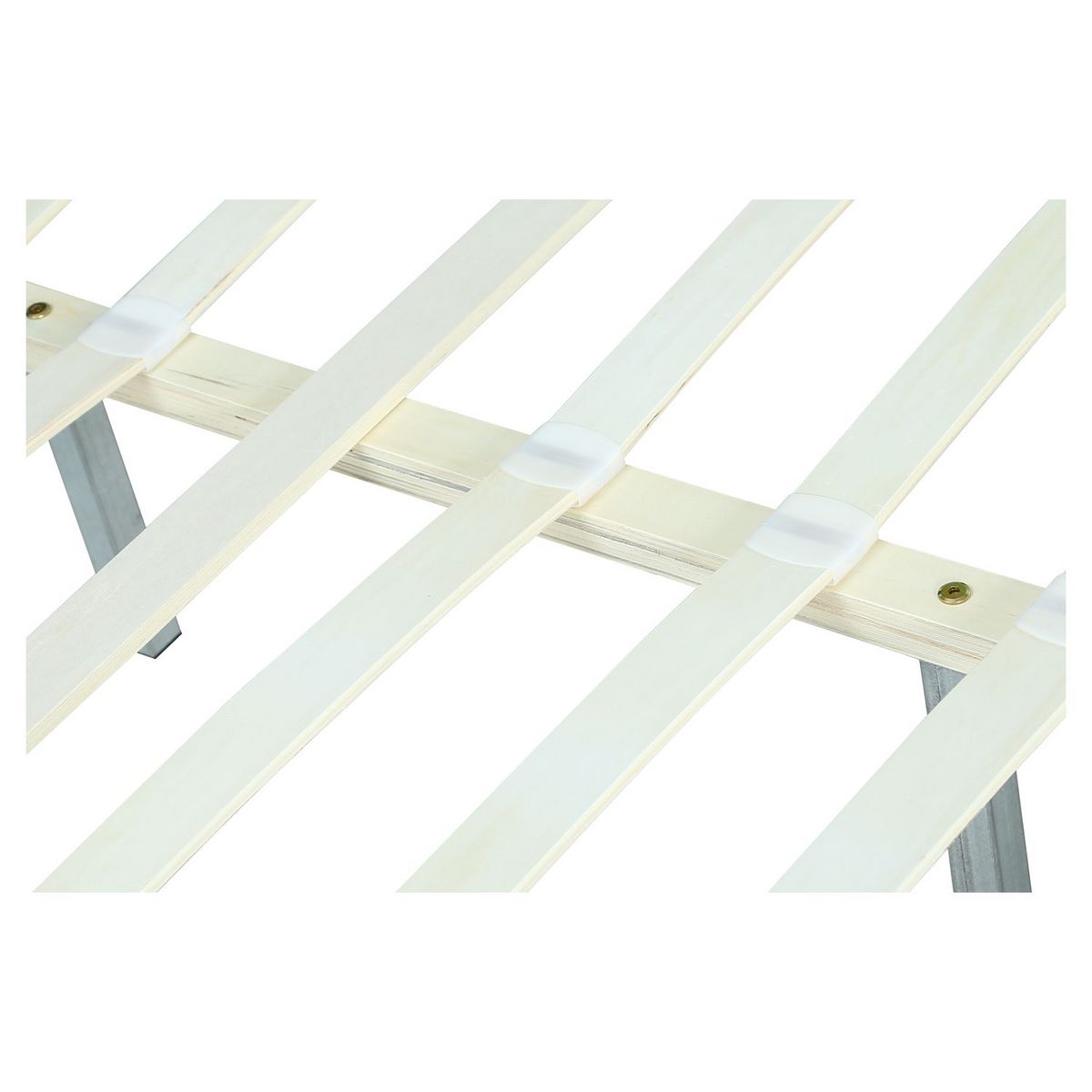 Lit scandinave tissu avec tête de lit et sommier 160x200 cm PORTIMAO