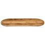 Voir la diapositive 3 : VIDAXL Dessus de table 140x60x2,5cm ovale bois massif de manguier brut