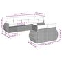 Voir la diapositive 3 : VIDAXL Salon de jardin avec coussins 7 pcs marron resine tressee