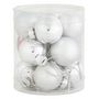 Voir la diapositive 1 : ACTUEL Lot 12 boules verre d.3,5cm argent