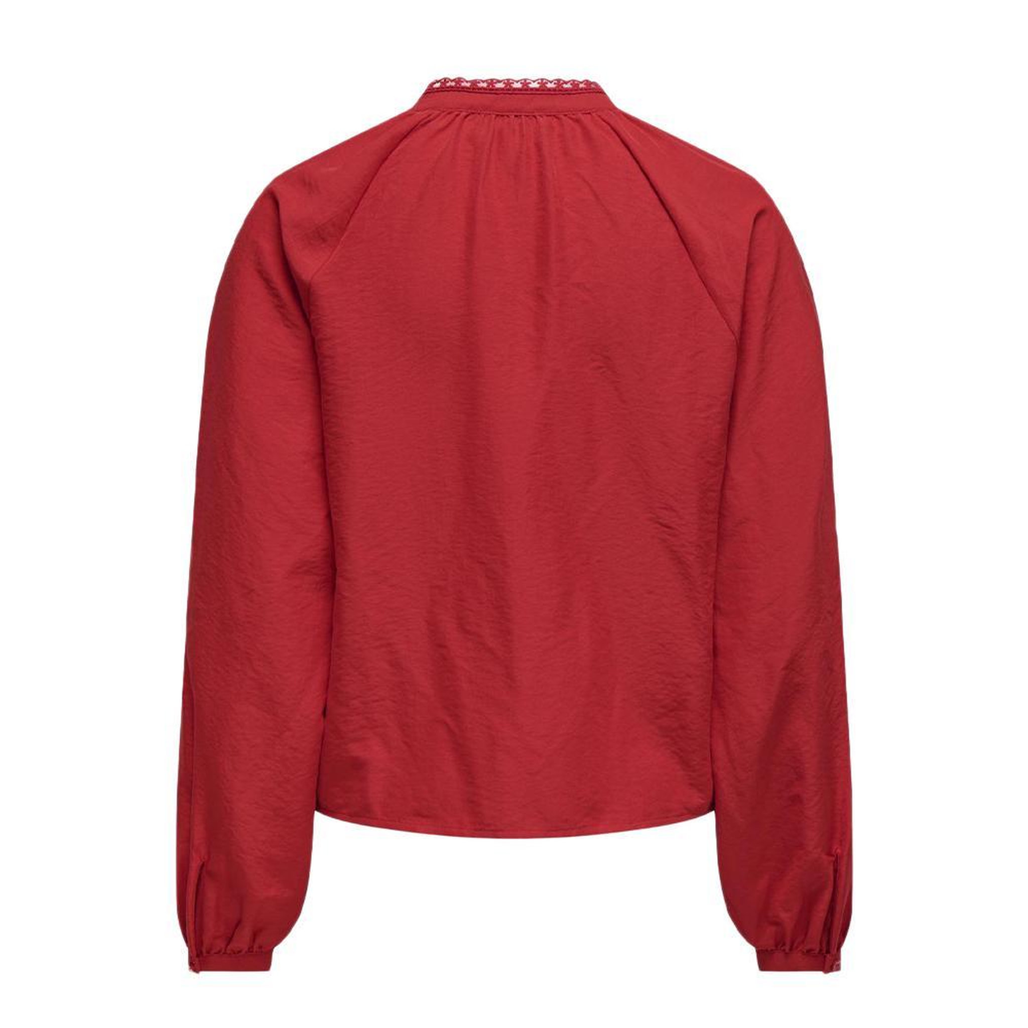 Voir la diapositive 5 : JACQUELINE DE YONG Blouse manches longues rouge femme jdy loli