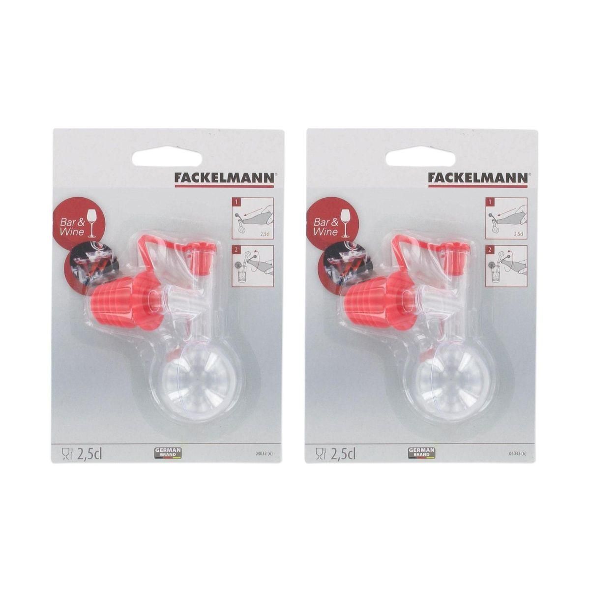 Fackelmann Lot de 2 bouchons doseurs boule 2,5 cl Fackelmann