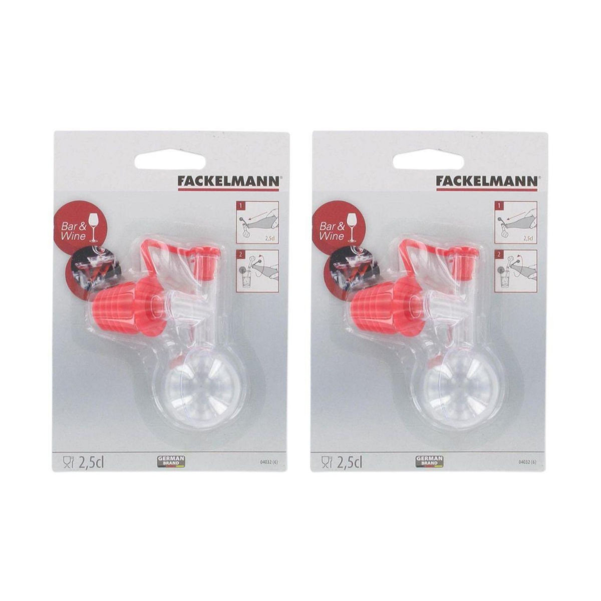 Fackelmann Lot de 2 bouchons doseurs boule 2,5 cl Fackelmann